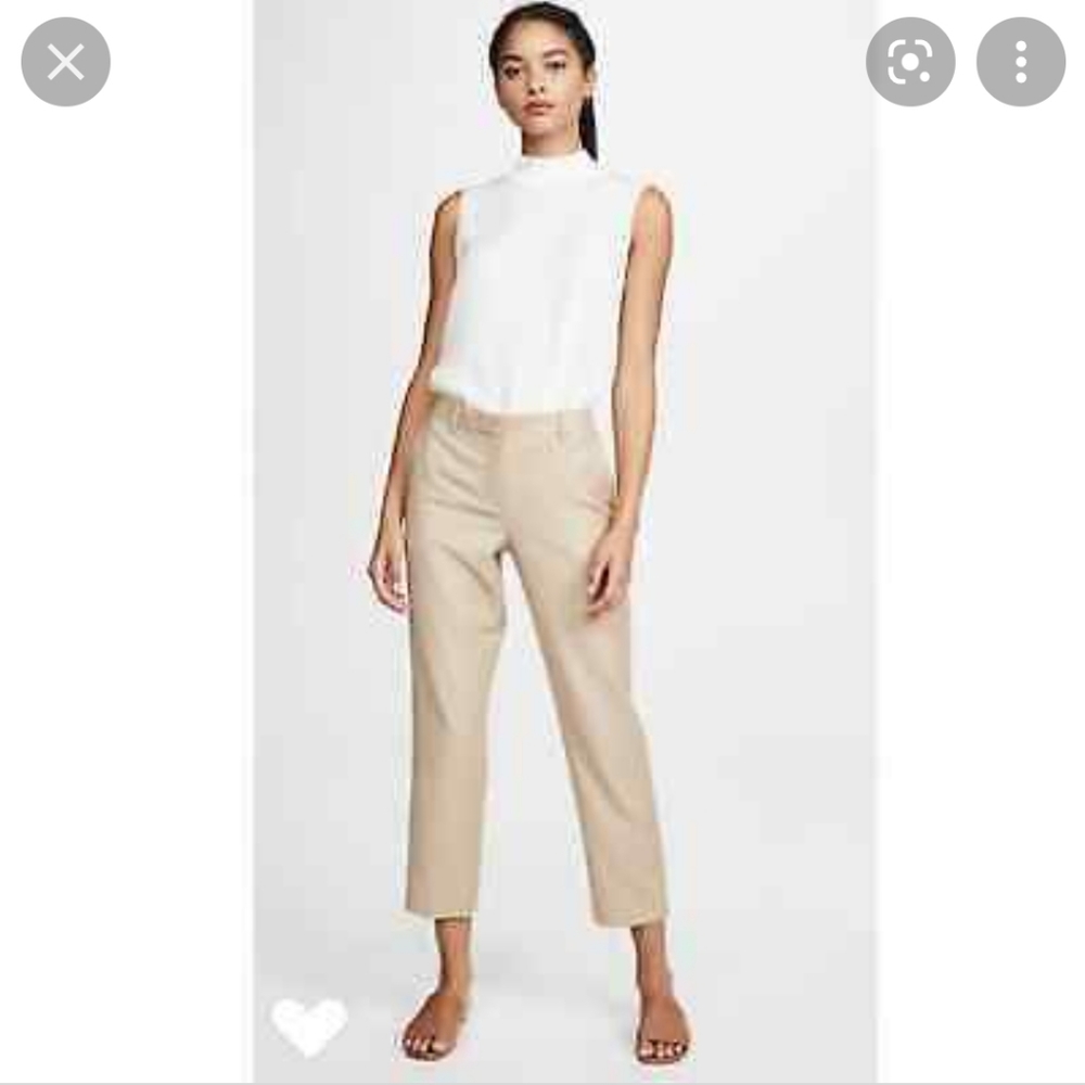 BNWT Theory "sleek flannel" Camel wool pant 00